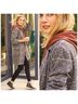 Sanctuary Plaid Tan Gray Coat Size M - photo 4