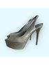 Brian Atwood 100% Suede 100% Leather Gold Heels Size 8 - photo 4