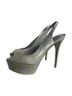 Brian Atwood 100% Suede 100% Leather Gold Heels Size 8 - photo 1