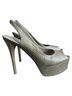 Brian Atwood 100% Suede 100% Leather Gold Heels Size 8 - photo 2
