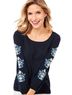 Talbots Solid Blue Long Sleeve Blouse Size S - photo 2