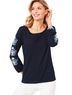Talbots Solid Blue Long Sleeve Blouse Size S - photo 1