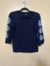 Talbots Solid Blue Long Sleeve Blouse Size S - photo 3
