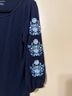 Talbots Solid Blue Long Sleeve Blouse Size S - photo 4