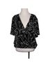 Astr 100% Polyester Floral Black White Short Sleeve T-Shirt Size XL - photo 1