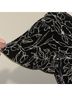 Astr 100% Polyester Floral Black White Short Sleeve T-Shirt Size XL - photo 5