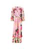 Boston Proper 95% Polyester 5% Spandex 100% Polyester Floral Multi Color Cocktail Dress Size M - photo 2