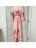 Boston Proper 95% Polyester 5% Spandex 100% Polyester Floral Multi Color Cocktail Dress Size M - photo 7
