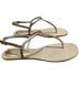 Schutz 100% Raffia Gold Sandals Size 5 1/2 - photo 2
