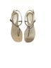 Schutz 100% Raffia Gold Sandals Size 5 1/2 - photo 1