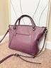 Coach Purple Leather Satchel One size - photo 3