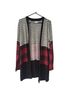 Maurices Stripes Plaid Black Gray Red Jacket Size M - photo 1