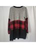 Maurices Stripes Plaid Black Gray Red Jacket Size M - photo 4