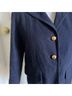Marc Jacobs 100% Cotton Blue Gold Blazer Size 4 - photo 5