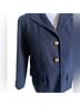 Marc Jacobs 100% Cotton Blue Gold Blazer Size 4 - photo 3