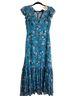 Erdem Floral Blue Cocktail Dress Size 2 - photo 2