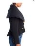 L'Agence x Bert Stern 95% Polyester 5% Elastane 100% Polyester Black Gold Jacket Size 4 - photo 5