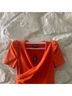 Express Orange Cocktail Dress Size XXS - photo 3