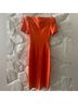 Express Orange Cocktail Dress Size XXS - photo 7