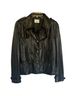 Guess 100% Leather 100% Polyester Animal Print Black Jacket Size XL - photo 1