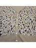 Eddie Bauer 55% Cotton 45% Nylon 100% Polyester Floral Multi Color Tan Cardigan Size L - photo 3