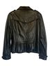 Guess 100% Leather 100% Polyester Animal Print Black Jacket Size XL - photo 2