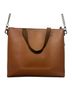 FEED 100% Leather Solid Brown Tan Leather Crossbody Bag One size - photo 2