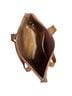 FEED 100% Leather Solid Brown Tan Leather Crossbody Bag One size - photo 3
