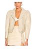 retrofête 100% Leather Ivory Jacket Size L - photo 1