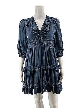 Pilcro Pilcro tiered ruffle v neck dress Casual Dress (view 2)