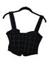 Forever 21 Checkered-gingham Black Sleeveless Top Size S - photo 2