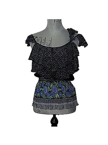 Anna Sui Spring Collection 2011 “Days of Heaven” Short Sleeve Blouse (view 1)