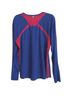 Nike 100% Poly Color Block Blue Pink Long Sleeve T-Shirt Size XL - photo 2