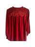 Banana Republic 100% Polyester Red Blouse Size M - photo 2