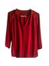 Banana Republic 100% Polyester Red Blouse Size M - photo 1