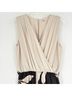 Oltre 100% Polyester Floral Black Ivory Jumpsuit Size S - photo 3