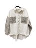 Pol 100% Cotton Leopard Print Multi Color Denim Jacket Size S - photo 1