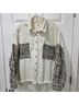 Pol 100% Cotton Leopard Print Multi Color Denim Jacket Size S - photo 4