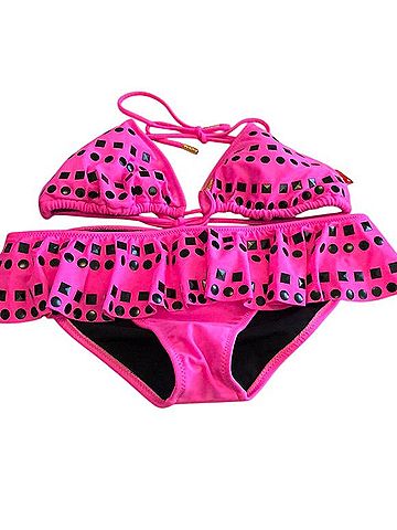 Red Carter Two Piece Swimsuit (view 2)