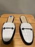 Botkier 100% Leather Black White Mule/Clog Size 6 1/2 - photo 4