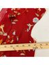 Reformation 100% Viscose Floral Red Short Sleeve Blouse Size 4 - photo 14