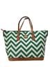 Dooney & Bourke Chevron-herringbone Green White Tote One size - photo 1