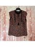 Greylin 100% Viscose 100% Polyester Floral Orange Black Tank Top Size M - photo 3