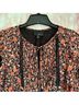 Greylin 100% Viscose 100% Polyester Floral Orange Black Tank Top Size M - photo 6