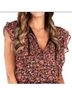 Greylin 100% Viscose 100% Polyester Floral Orange Black Tank Top Size M - photo 4