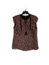 Greylin 100% Viscose 100% Polyester Floral Orange Black Tank Top Size M - photo 1