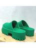 Jeffrey Campbell 100% Rubber Solid Green Mule/Clog Size 7 - photo 7