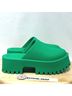 Jeffrey Campbell 100% Rubber Solid Green Mule/Clog Size 7 - photo 4