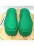 Jeffrey Campbell 100% Rubber Solid Green Mule/Clog Size 7 - photo 5