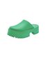 Jeffrey Campbell 100% Rubber Solid Green Mule/Clog Size 7 - photo 1